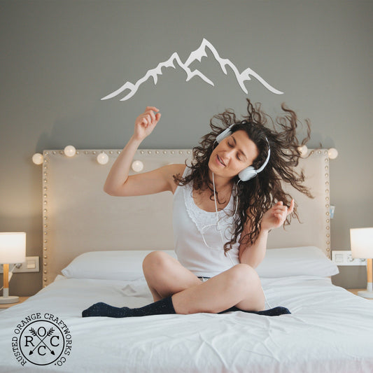 Mountain Metal Wall Art - Lodge Themed Mountain Decor Wall Art