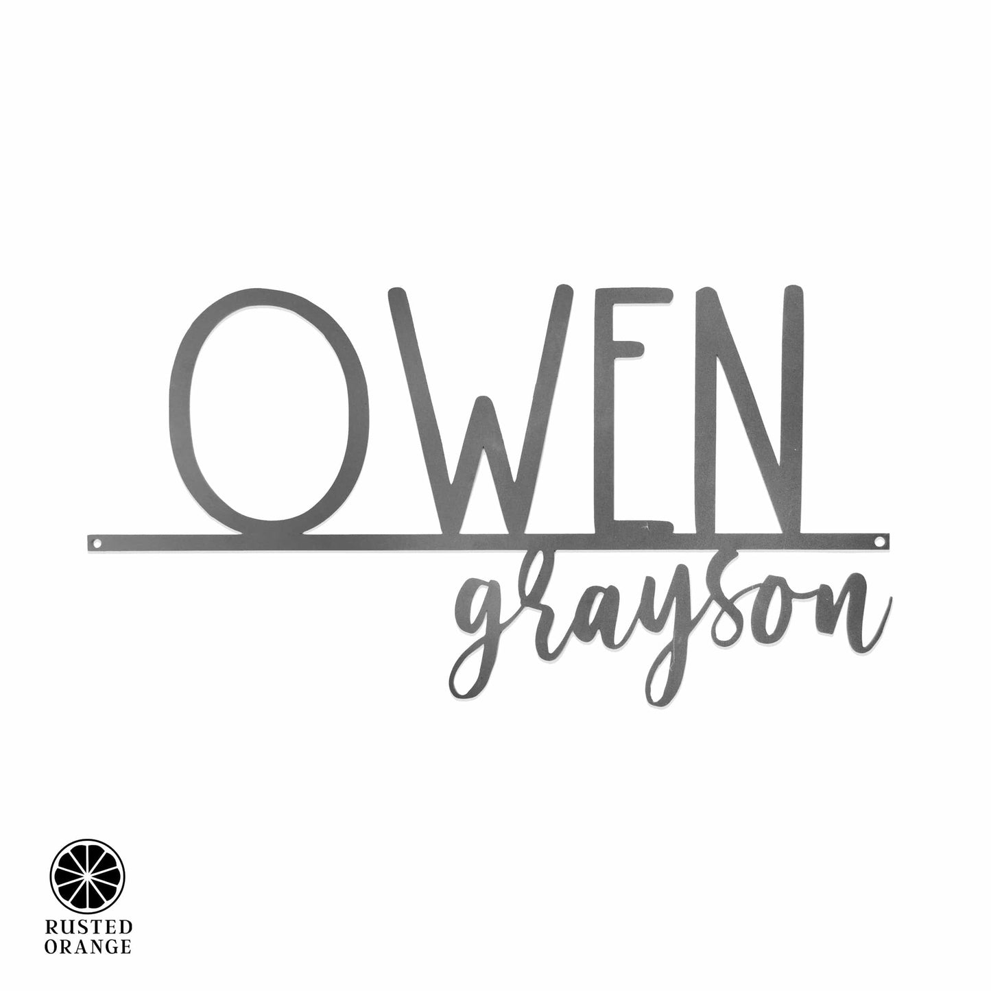 Beckett Name Sign - 2 Sizes - Personalized Last Name Sign for Home