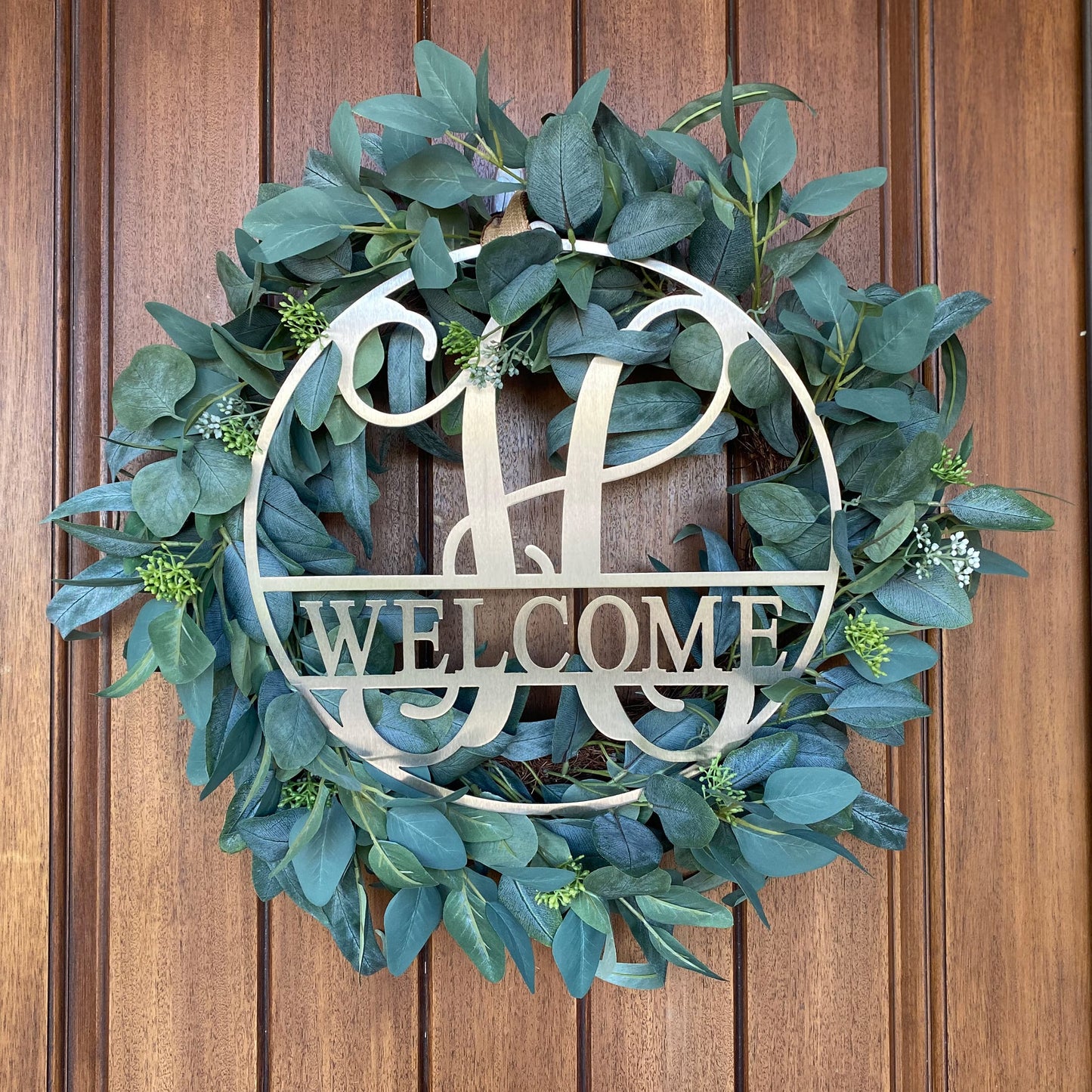 Circle Monogram With Name - Monogram Last Name Signs for Home