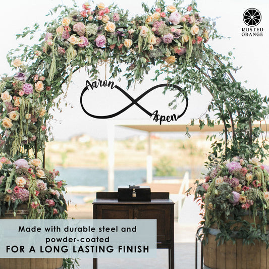 Infinity Sign- bedroom wall decor for couples, anniversary and wedding, eternity symbol