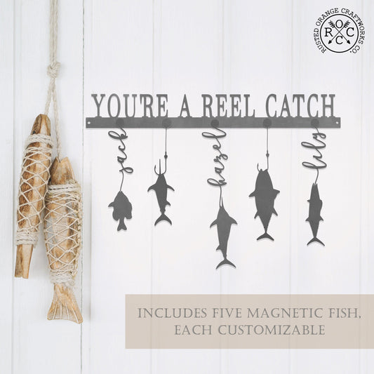 Reely Great Family Names Fish Sign Personalized - Father's Day, Dad, Grandpa