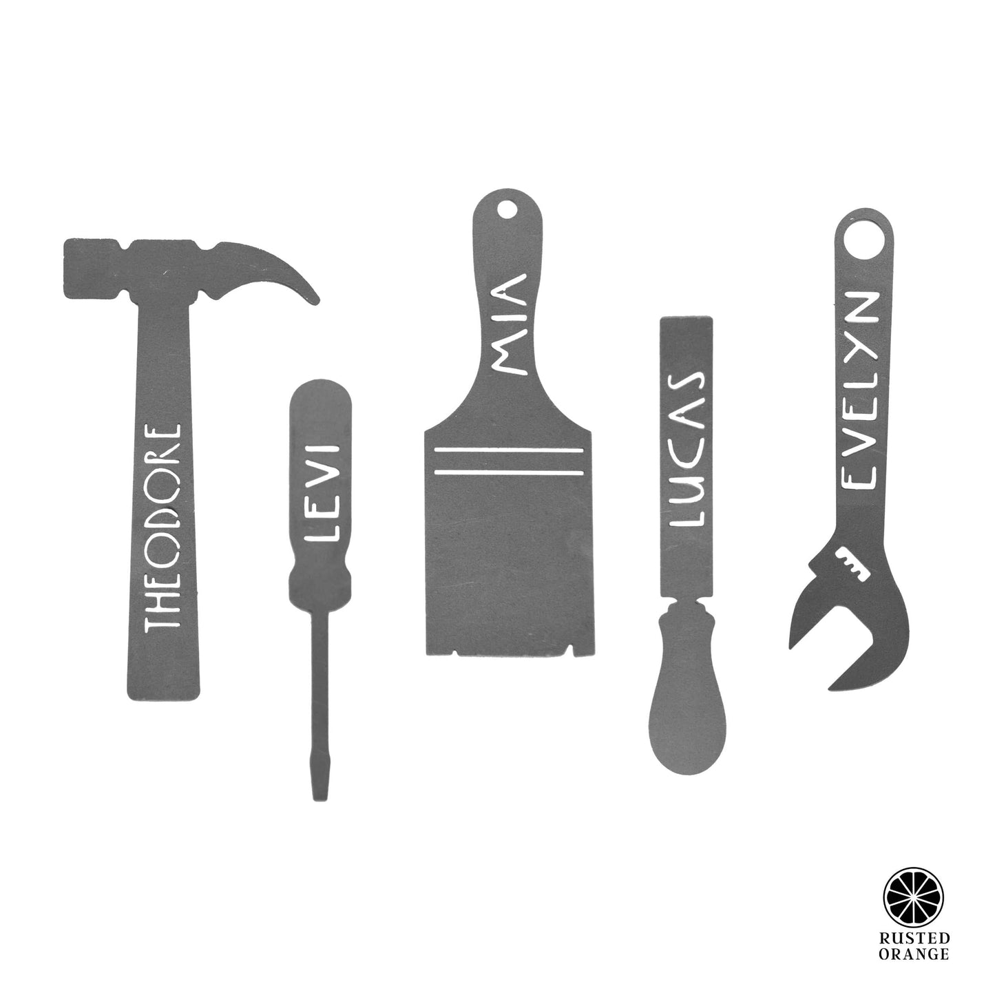 Tools with Name - 3 pack - Custom Father's Day Gifts Wall Decor