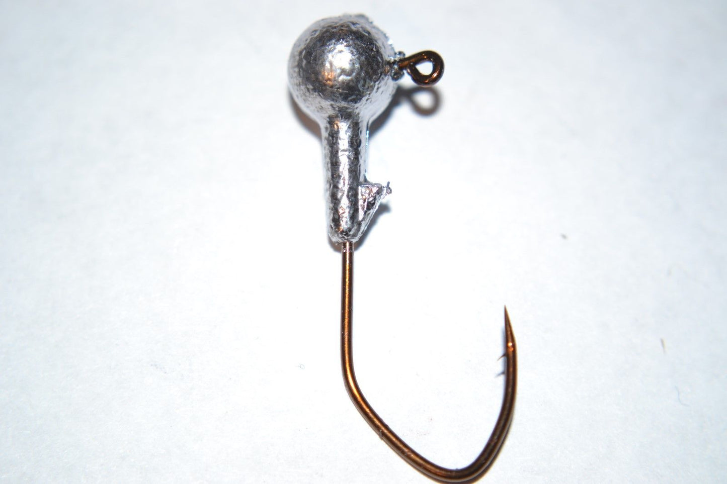 35pc 1/8 Cam's Round Jig Heads Bronze #2 (Laser Sharpe) Nasty Bend Hooks Barb Collar