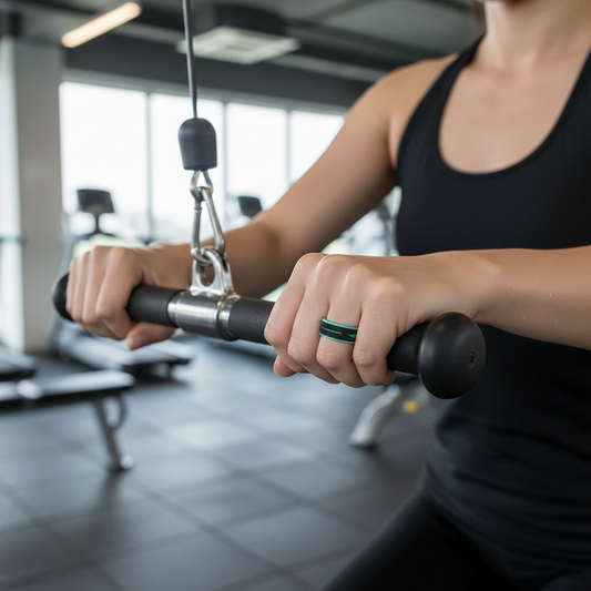 ARROW Women's Black and Aqua Strata Arrow Silicone Band - 6mm