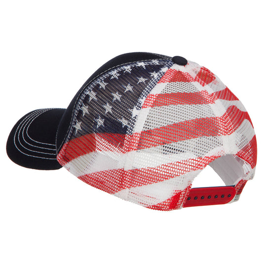 USA Flag Cotton Twill Mesh Cap