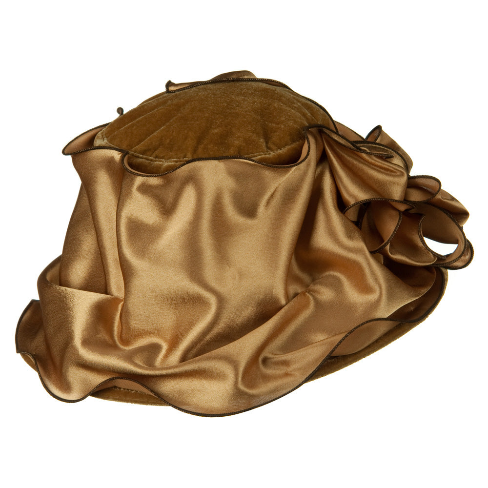 Satin Band Velvet Hat