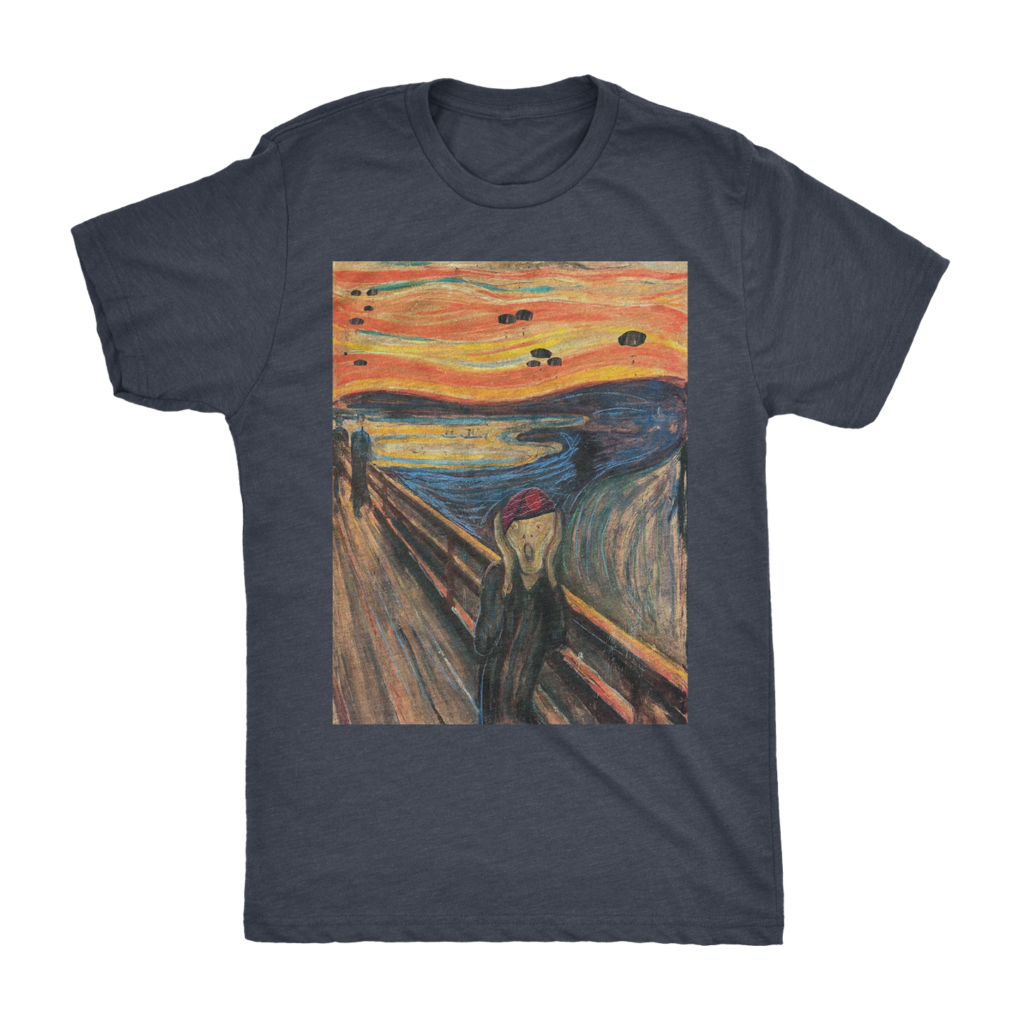 Screaming Airborne Man Athletic Shirt