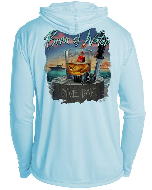 Scuba Dive Bar UV/UPF 50+ Long Sleeve Hoodie