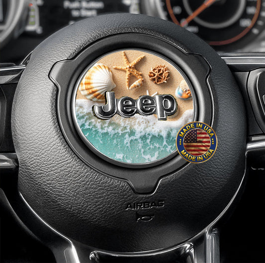 Steering wheel decal Sea shells