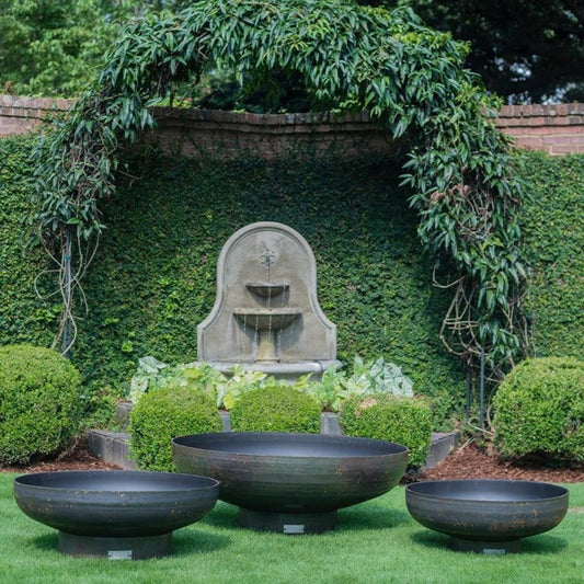 Seasons Fire Pits Elliptical Round Steel Fire Pit