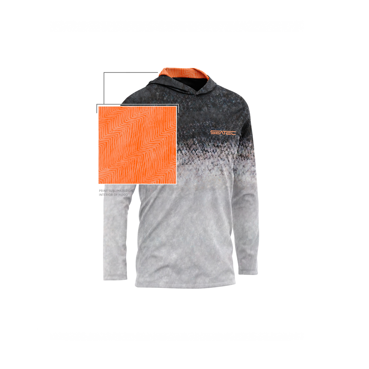 Salmon Sport Tec Hooded Long Sleeve - Youth