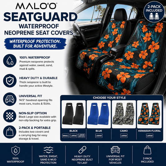 SeatGuard Waterproof Car Seat Cover (2-Pack) – Durable Seat Protector for Beach, Gym & Pets
