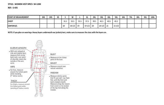 Milwaukee Leather SH1288 Women's Black Leather Deep V-Neck Motorcycle Rider Vest with Side Stretch Panels