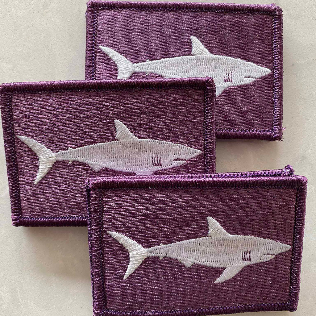 2"x3" Shark Warning Tactical Patch