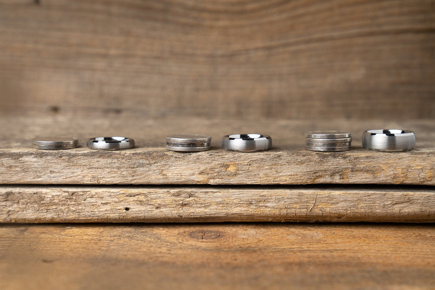 Tungsten Ring (Silver) - Resilient Pink - 4MM