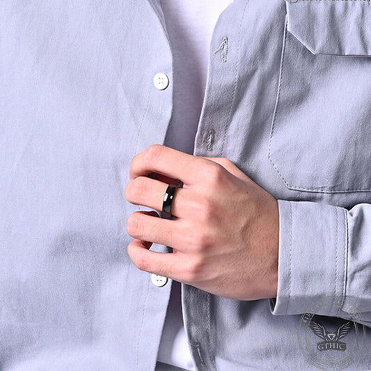 Simple Couple Wedding Ceramic Ring