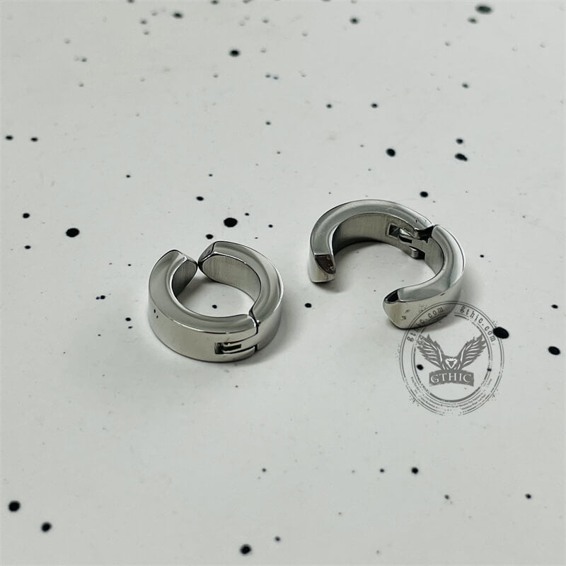 Simple Silver Color Stainless Steel Ear Cuffs