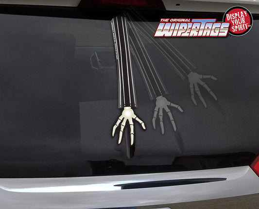 Skellington Arm Waving WiperTags