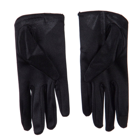 Women's Satin Low Cut Glove With Bow Accent
