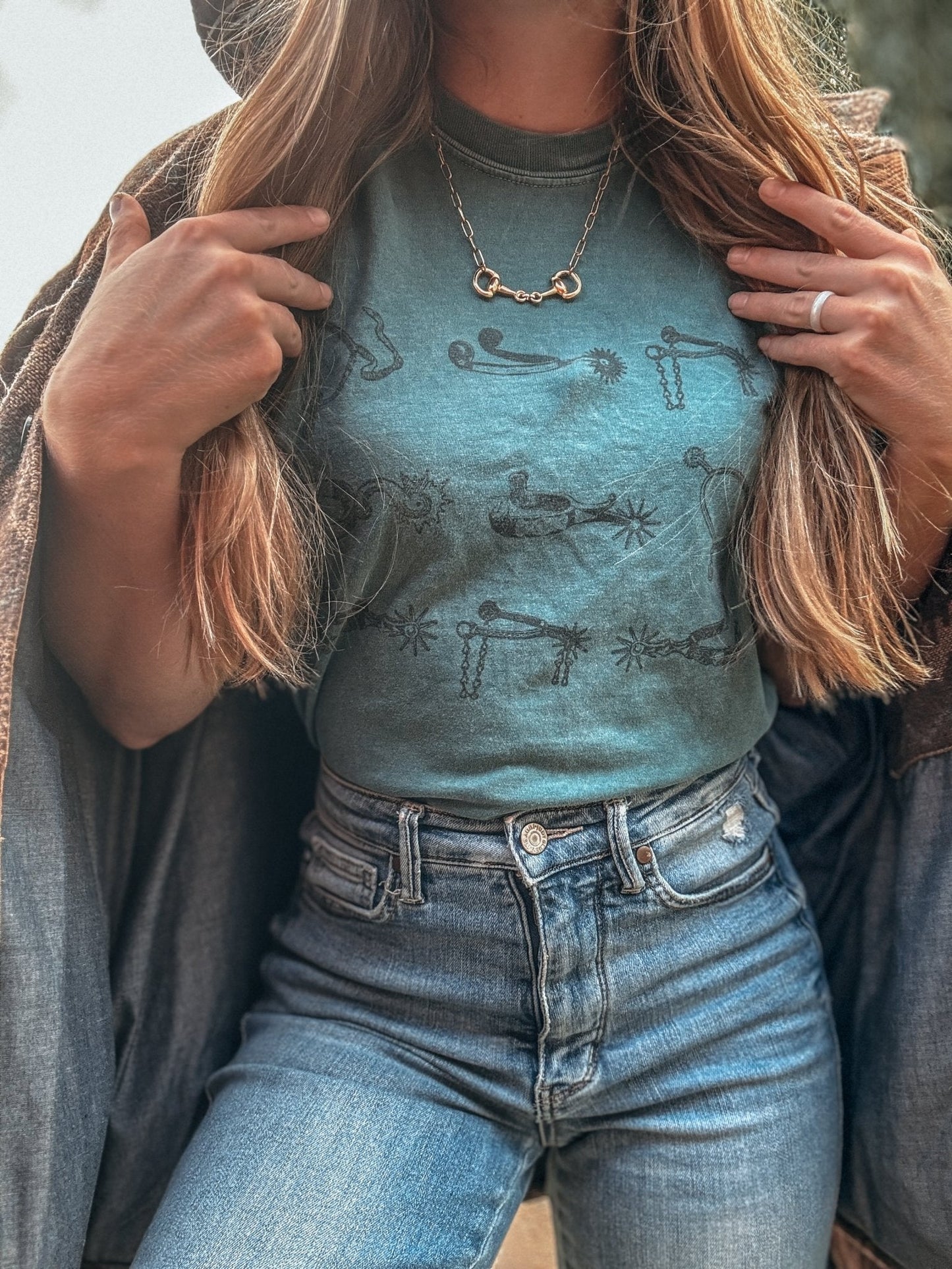 Snaffle Bit Gold Chain Necklace