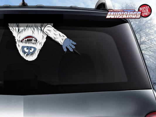 Abominable Snow Beast Waving WiperTag with Decal