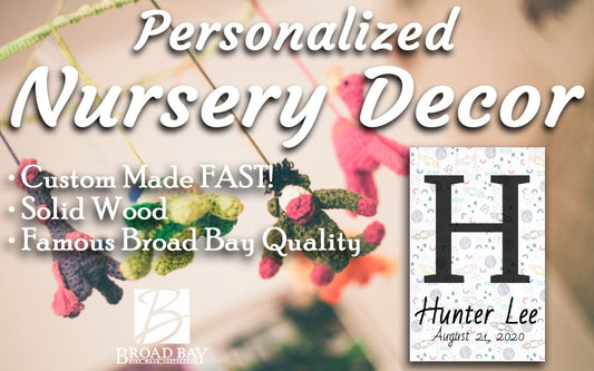 Space Theme Personalized Child's Monogram Name Sign Nursery Bedroom Decoration