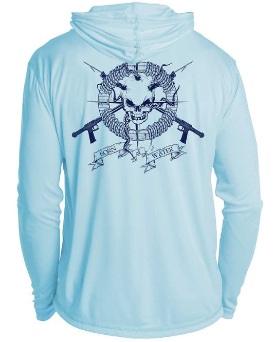 Skull and Spearguns UV/UPF 50+ Long Sleeve Long Sleeve Hoodie