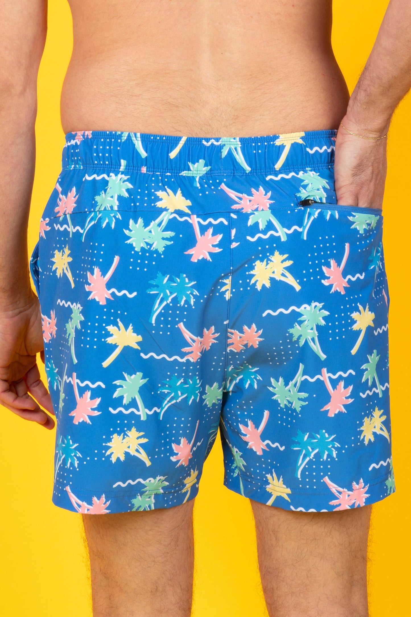 The SPF 69 | Retro Tropical Ball Hammock® Pouch 5" Swim Trunks