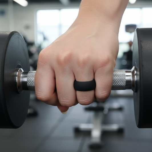 SEAL Silicone Ring for Men and Women Black Comfort Fit Hypoallergenic Thorsten - 8mm