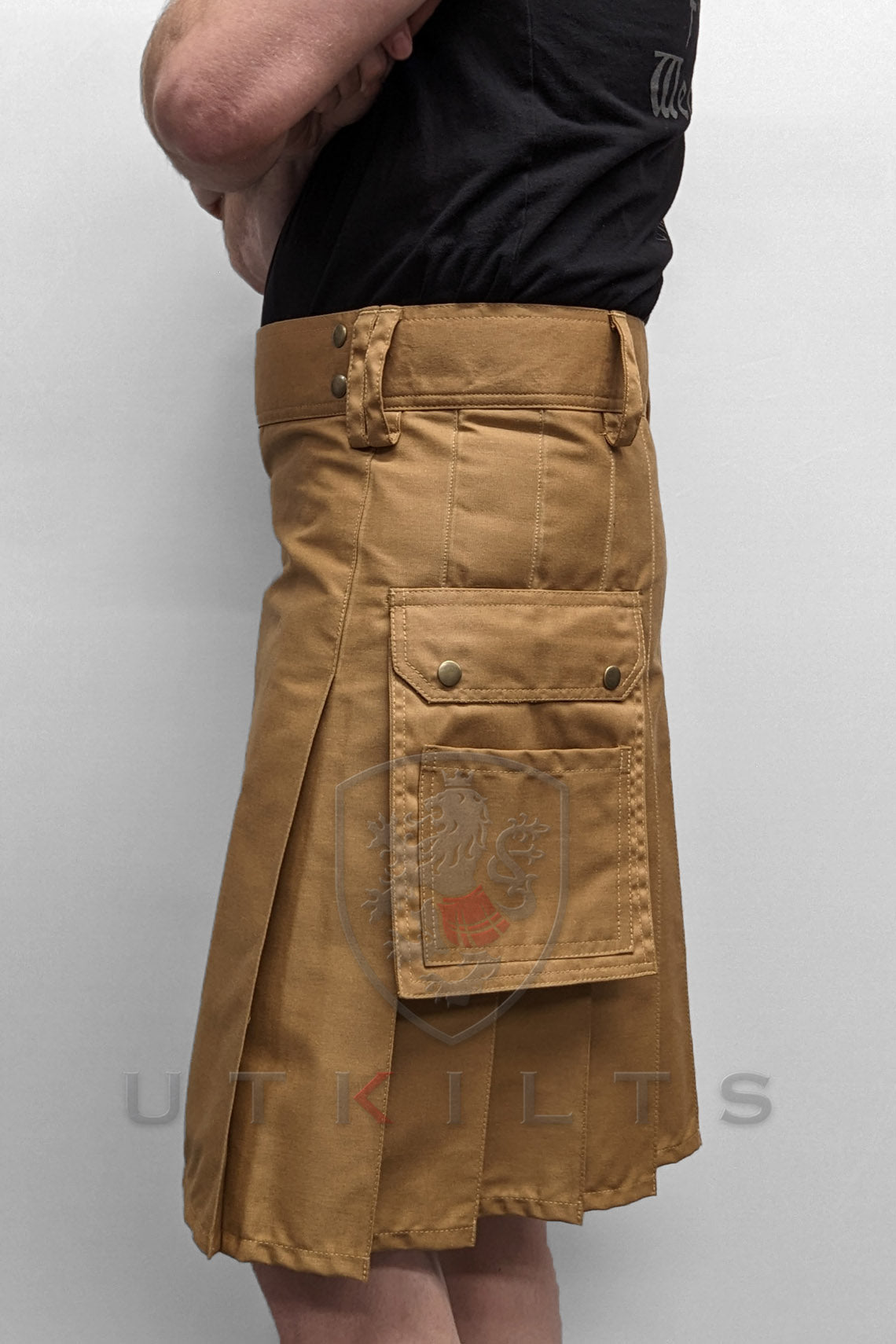 Utility Kilt – GlenLoch, Dark Khaki