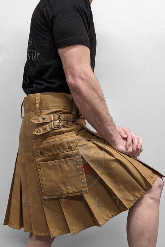 Utility Kilt – GlenLoch, Dark Khaki