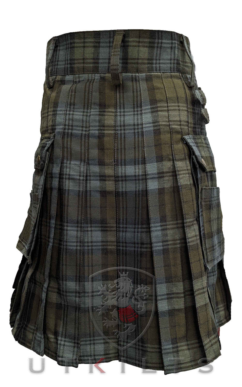 Utility Kilt – GlenLoch, Black Watch Weathered