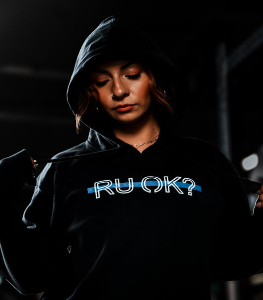 Stigma-Breaking Hoodie- Blue Line