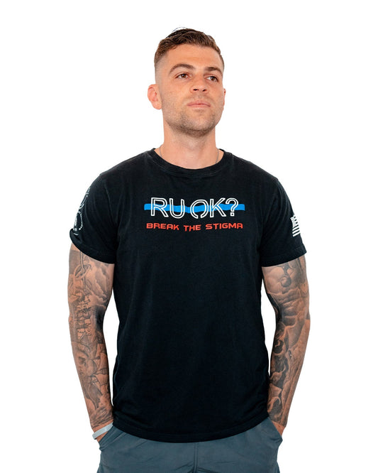 Stigma-Breaking Unisex Tee- Blue Line