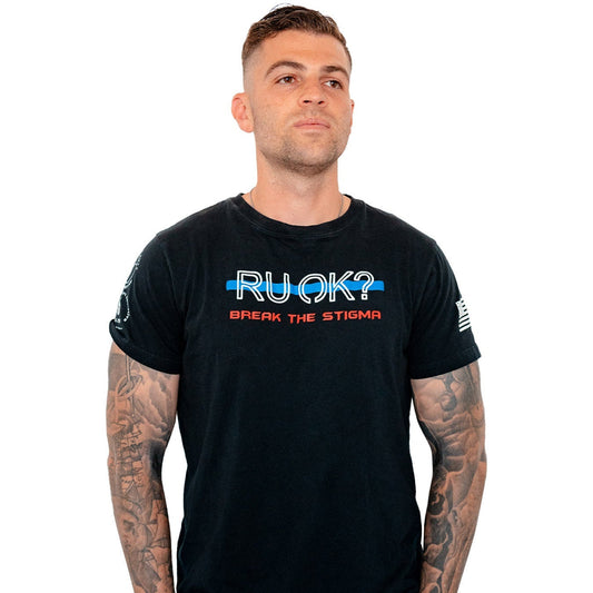 Stigma-Breaking Unisex Tee- Blue Line