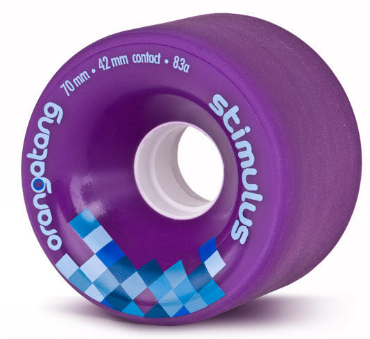 Orangatang Stimulus Longboard Wheels 70mm 83a - Purple (Set of 4)
