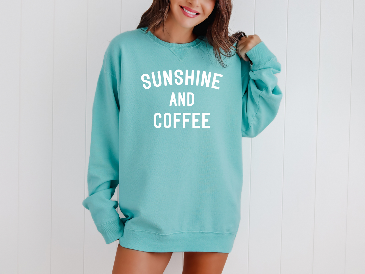 Sunshine & Coffee Crewneck Sweatshirt