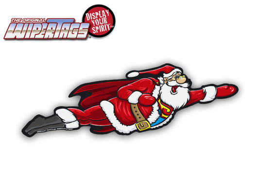 Flying Super Santa WiperTags