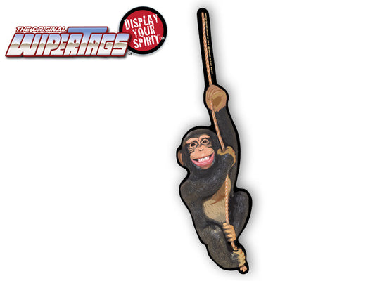 Swinging Chimp on a Rope WiperTag