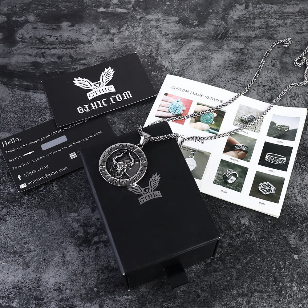 Taurus Stainless Steel Pendant