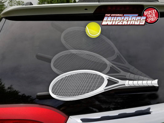 Tennis Racquet WiperTag with Ball