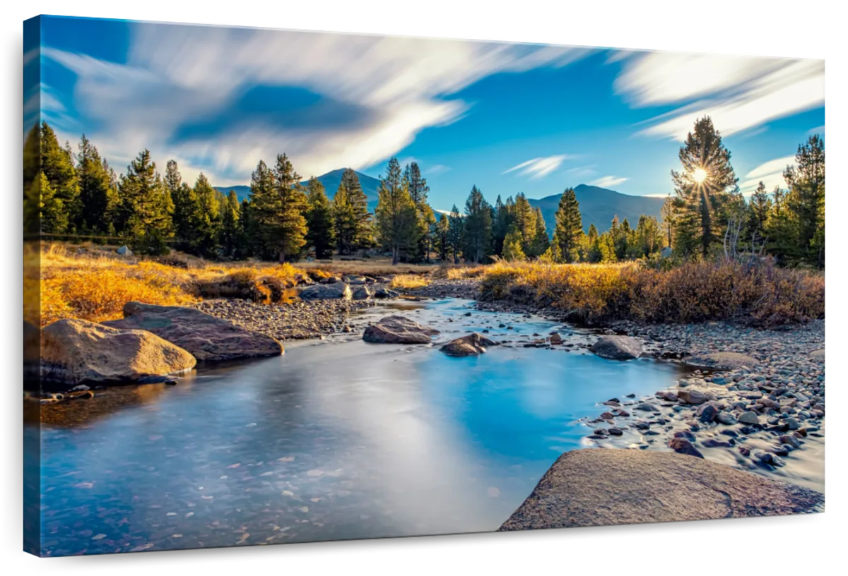 Yosemite River Stream Wall Art