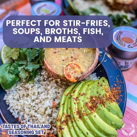 Thai Seasoning Gift Set - Tastes of Thailand - Artisanal Spice Blends Six Pack