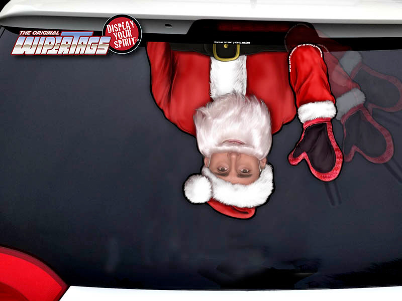 Office Santa Waving WiperTags