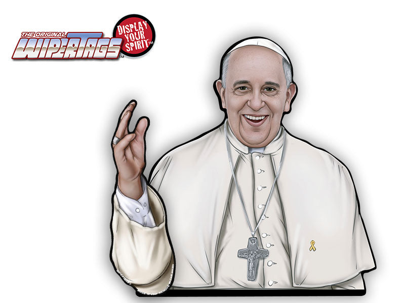Pope Francis I Waving WiperTag