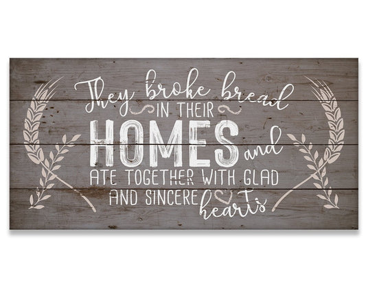 They Broke Bread - Canvas