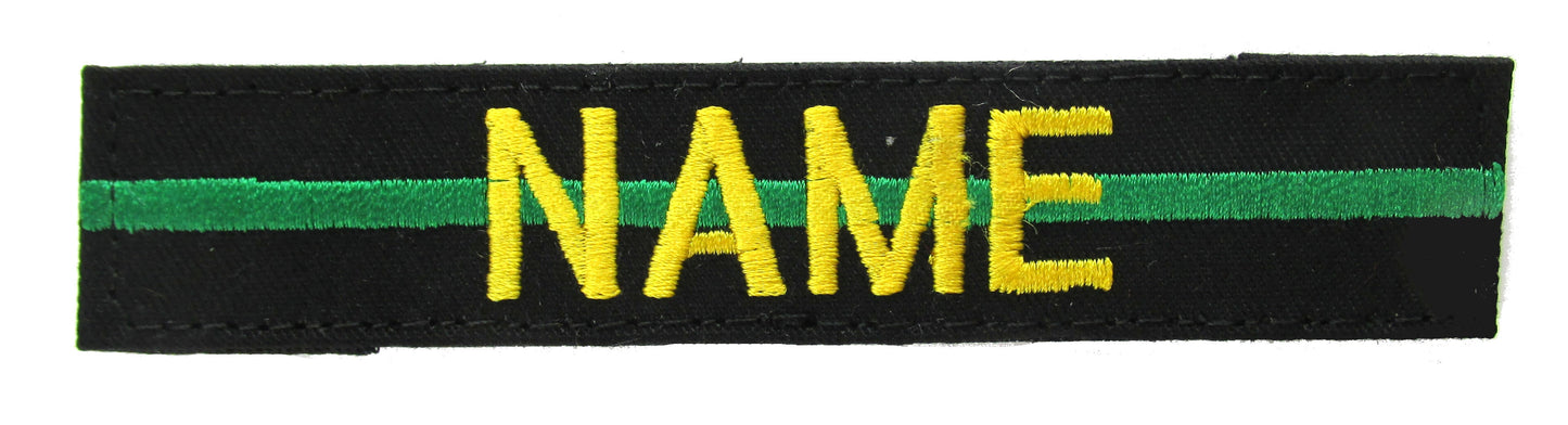 Thin Green Line Name Tape with Hook Fastener