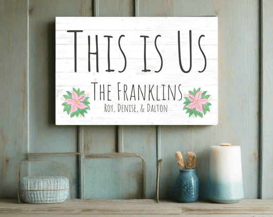 This Is Us Sign Personalized With Family Names