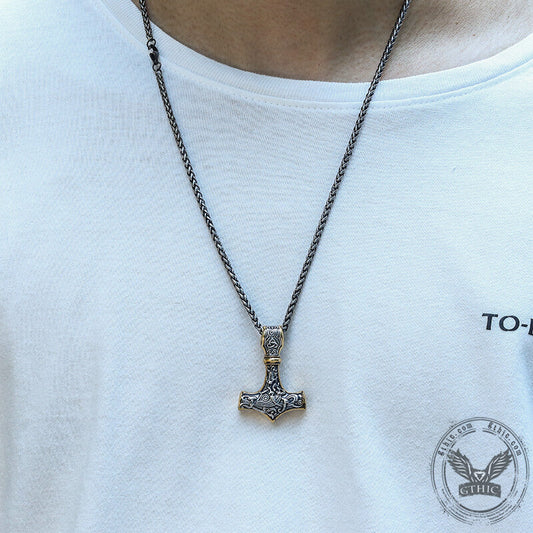 Thor’s Hammer Stainless Steel Pendant