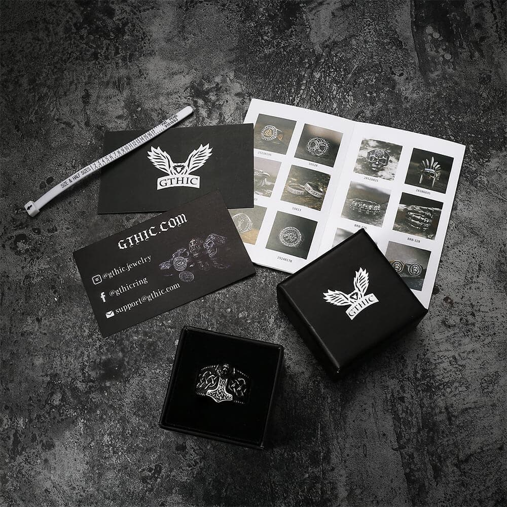 Thor's Hammer Stainless Steel Viking Ring